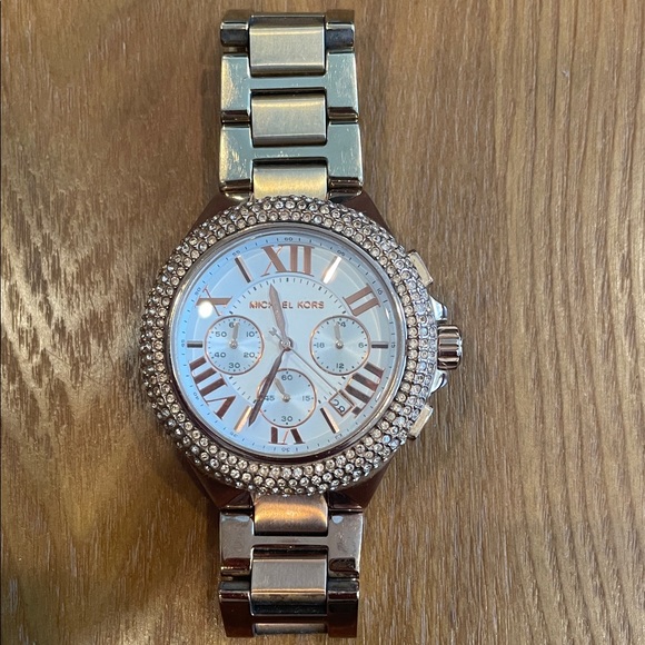Michael Kors Two-Tone Crystal Women's Watch - Picture 1 of 1
